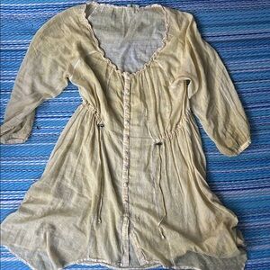 Lemon yellow duster or dress